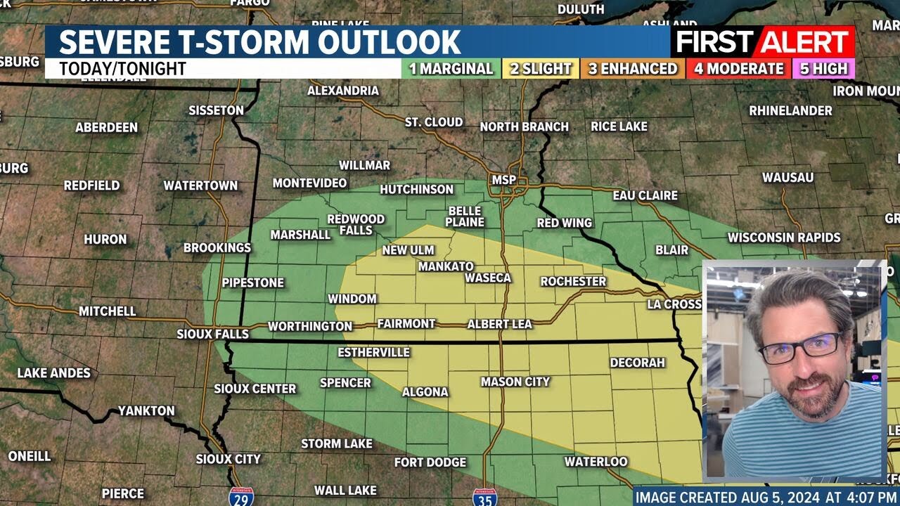 FIRST ALERT: Severe storms possible later this afternoon and evening ...