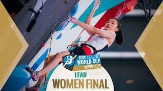 IFSC LEAD Women's Final World Cup Koper 2023