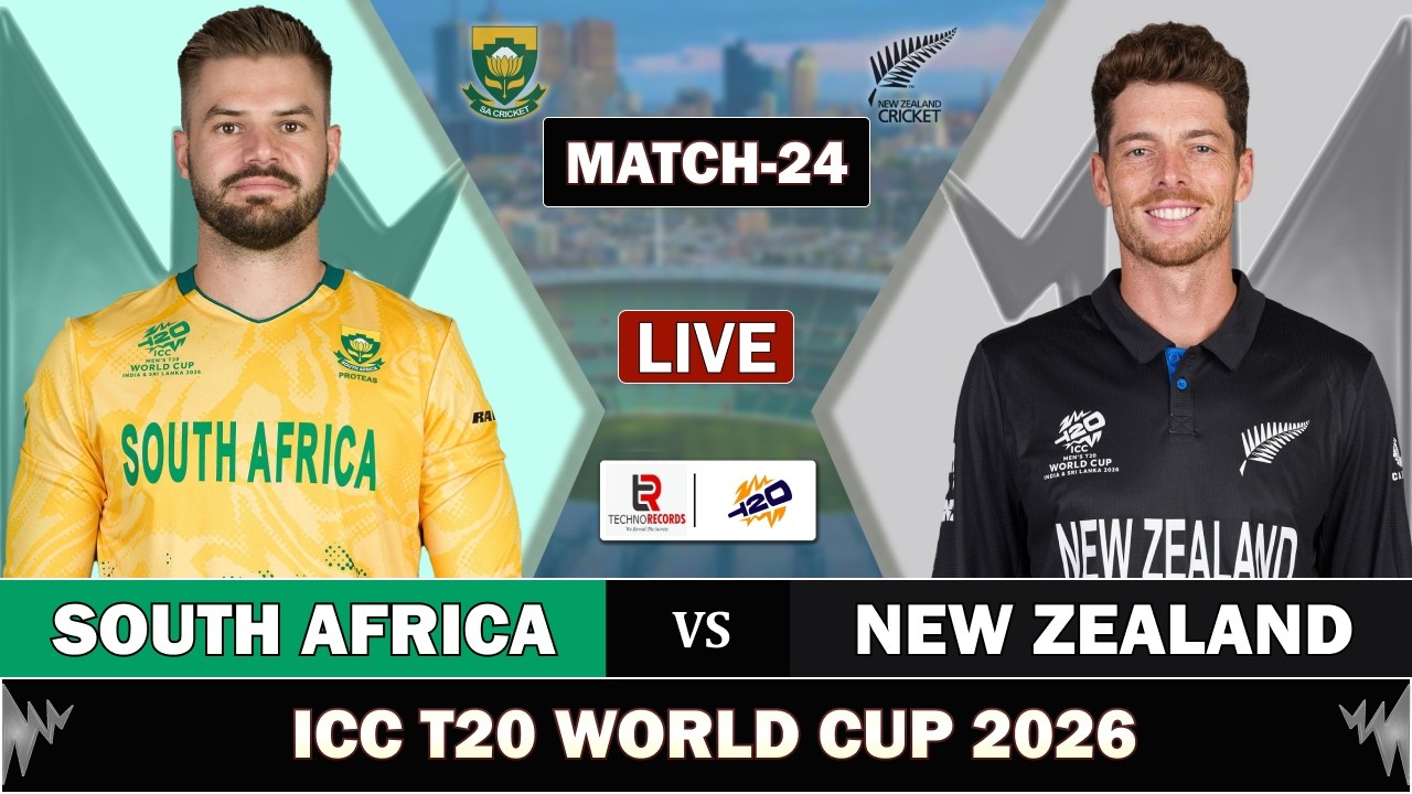 LIVE SOUTH AFRICA vs NEW ZELAND T20 WORLD CUP 2026 MATCH 24 | NZ vs SA LIVE MATCH COMMENTARY NZ BAT