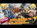 All Metal Model Engine vs 50,000 rpm - Will it survive?