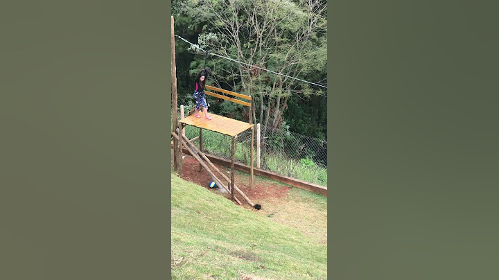Tirolesa em casa