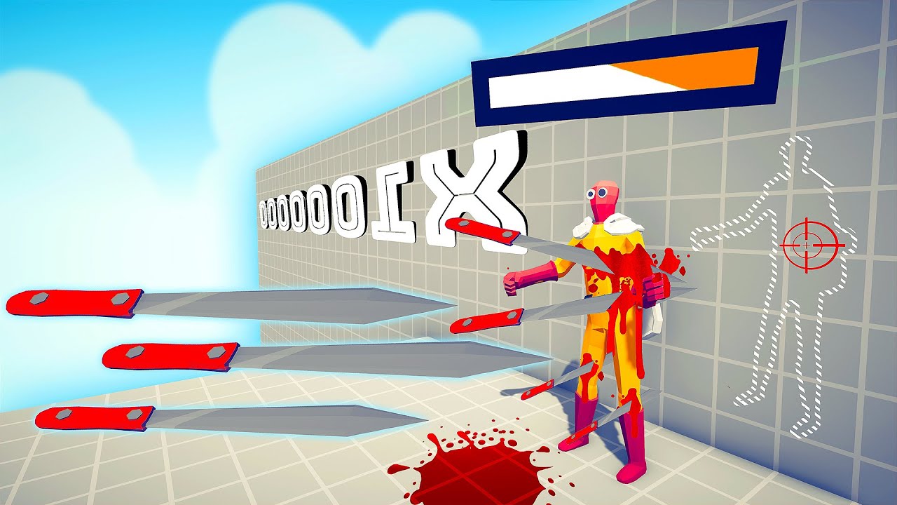 1 000 000 DAMAGE BOXER AND KNIFE 1 vs 1 TOURNAMENT Totally Accurate