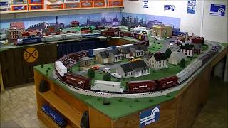 Conahey Rail A Conrail SD70MAC Pulling MTH Premier Freight Cars O Gauge