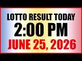 Lotto Result Today 2pm Draw June 25, 2026 Swertres Ez2 PCSO