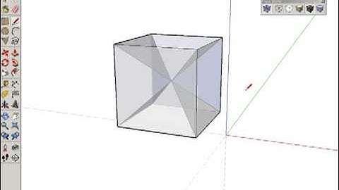 Dividing a Cube into Six Pyramids in Google SketchUp