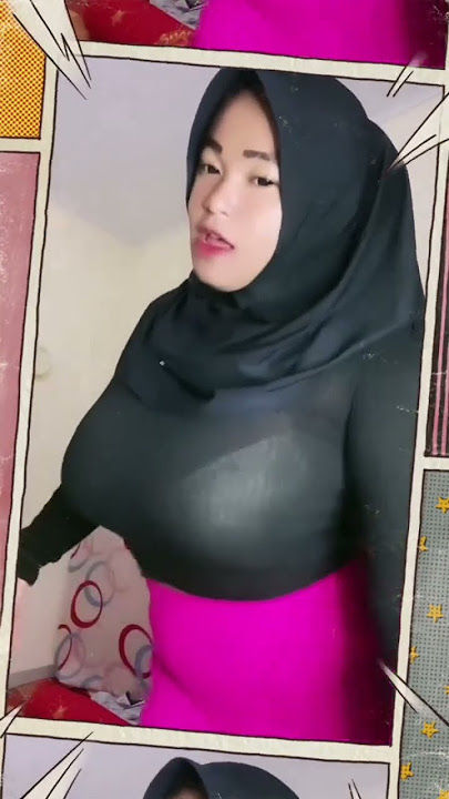 Jilbab tembus pandang toge  #jilbab#goyang#kelihatan#toge