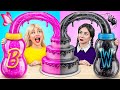 Wednesday vs Barbie Cake Decorating Challenge by Multi DO Girls
