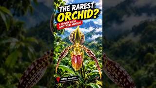 The Rare Orchid That Looks Like It Came From Another Planet! 🌺#RothschildsSlipperOrchid