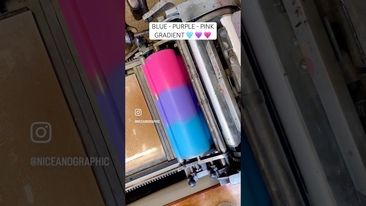 Letterpress Printing 🩵💜🩷