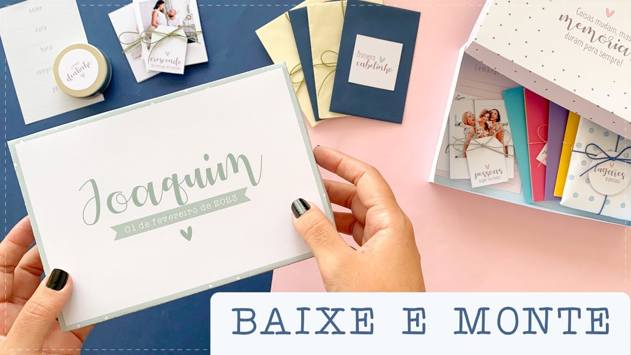 CAIXA DE LEMBRANÇAS | COMO FAZER? | MOLDE GRATUITO