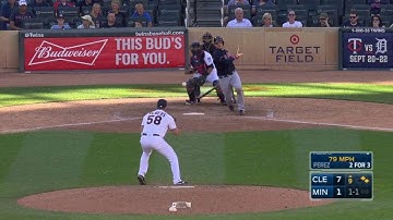 CLE@MIN: Twins complete 1-4-3 double play in the 9th