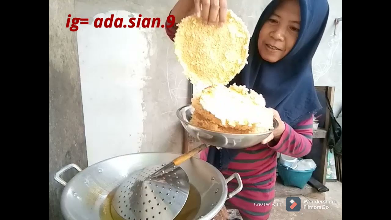 Cara menggoreng intip agar mekar dan mengembang