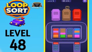 🚛 Loop sort level 48 solution and walkthrough for gameplay 