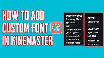 How to Add Custom Fonts In Kinemaster Easily | Kinemaster Custom Fonts  | MK Studio Edits
