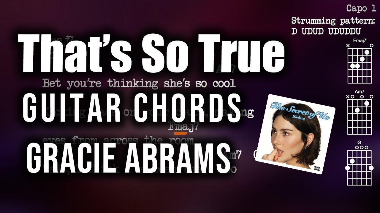 That's So True - Play Along Guitar Chords That's So True - Play Along Guitar Chords