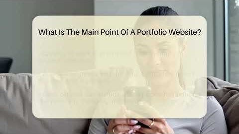What Is The Main Point Of A Portfolio Website? - Graphic Design Nerd