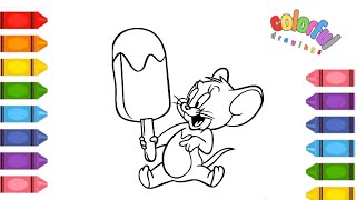 learn how to color jerry mouse coloring pages |tom and jerry coloring page |#tomandjerry #coloring screenshot 4