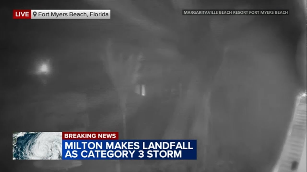 Hurricane Milton makes landfall near Siesta Key, Florida as Category 3 ...
