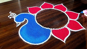 Peacock Rangoli Design. Sanskar Bharti Rangoli. Diwali Rangoli Designs. Deepavali Rangoli. Rangoli