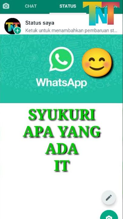 STORY WhatsApp Syukuri apa yang ada itulah kebahagiaan