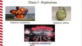 Dangerous Goods Class 1 - Explosives