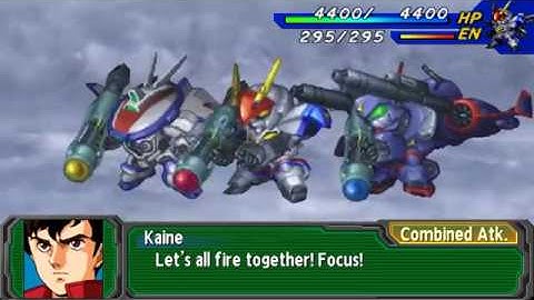 Super Robot Wars A Portable (EN) - Dragonar 1-3 Custom  All Attacks