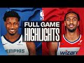 GRIZZLIES At WIZARDS FULL GAME HIGHLIGHTS December 28 2025