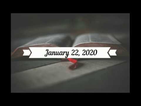 Daily Gospel Reading. January 22, 2020 - YouTube