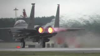 F-15 Eagle Afterburner Take Off RAF LAKENHEATH