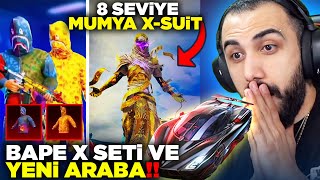 8 Sevi̇ye Yeni̇ Mumya X-Sui̇t Mor Bape X Seti̇ Geri̇ Döndü Yeni̇ Araba Efsane Pubg Mobile