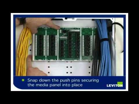 How To Install - Structured Media Panel - YouTube wiring cat 5 cable diagram 