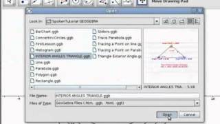 Exporting GeoGebra Files - English