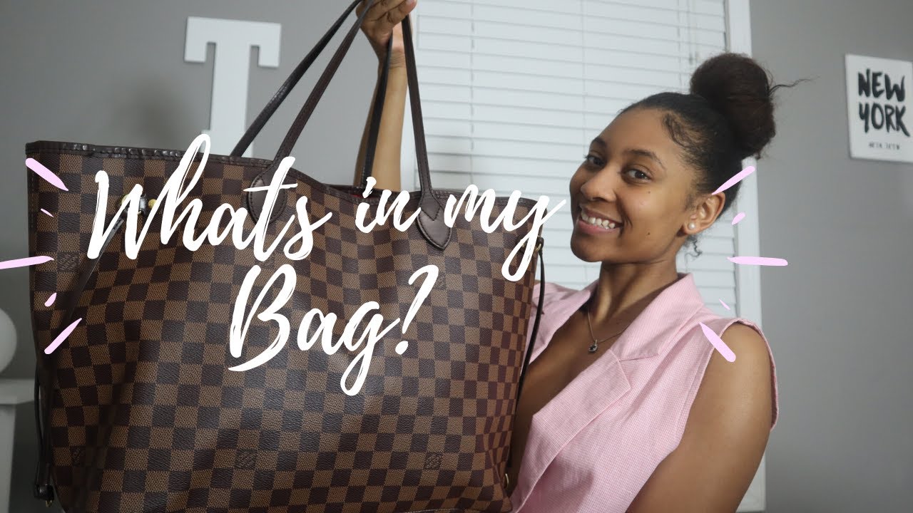 What's In My Bag | LOUIS VUITTON NEVERFULL GM - YouTube