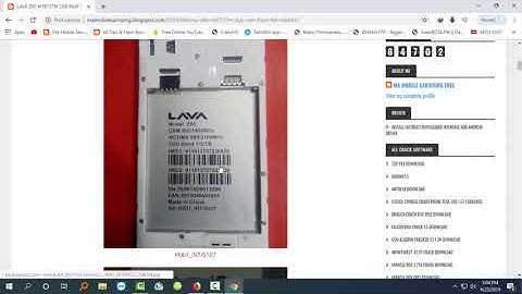 LAVA Z60 FLASH FILE