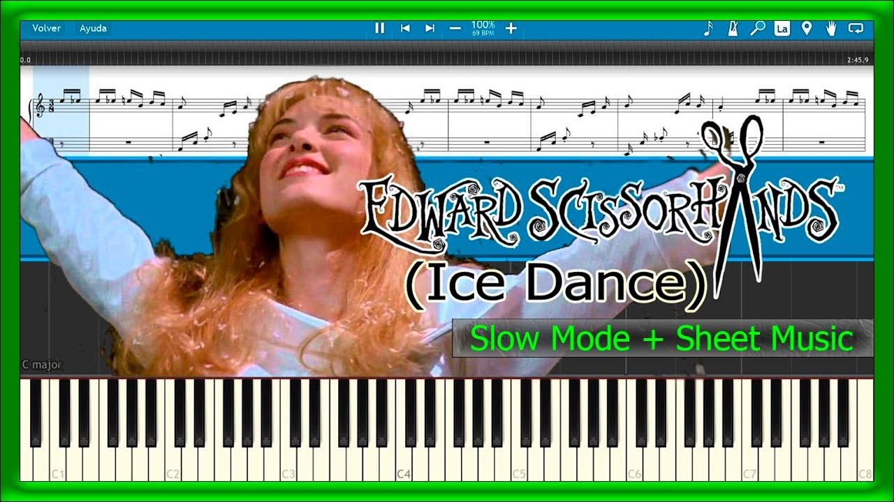 ice dance edward scissorhands theme song slow sheet music ice dance piano sheet music