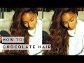 How to: Chocolate Brown Hair Tutorial- no bleach| Ali Julia Virgin Hair | iamLindaElaine