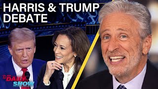 Thumbnail for Jon Stewart Tackles Harris & Trump's Debate and What This Means for the Election | The Daily Show