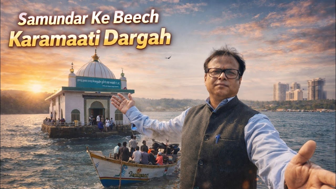 🌊 Samundar Ke Beech Karamaati Dargah✨ Syed Nizamuddin Baghdadi (R.A.) 🕌 Dua Qubool Hone Wali Jagah