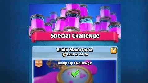 ELIXIR MARATHON ! Challenge Highlights ( Ramp up Challenge ) | Clash Royal