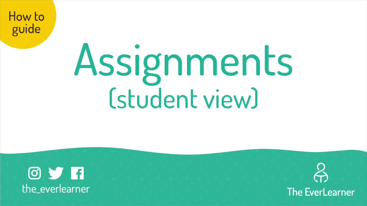 Assignments Student View - YouTube