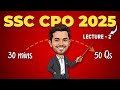 SSC CPO 2025 | MATHS SPEED BOOSTER | CLASS-2