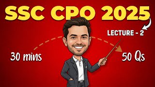 SSC CPO 2025 | MATHS SPEED BOOSTER | CLASS-2