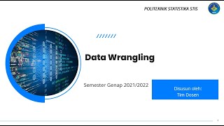 Data Wrangling di R