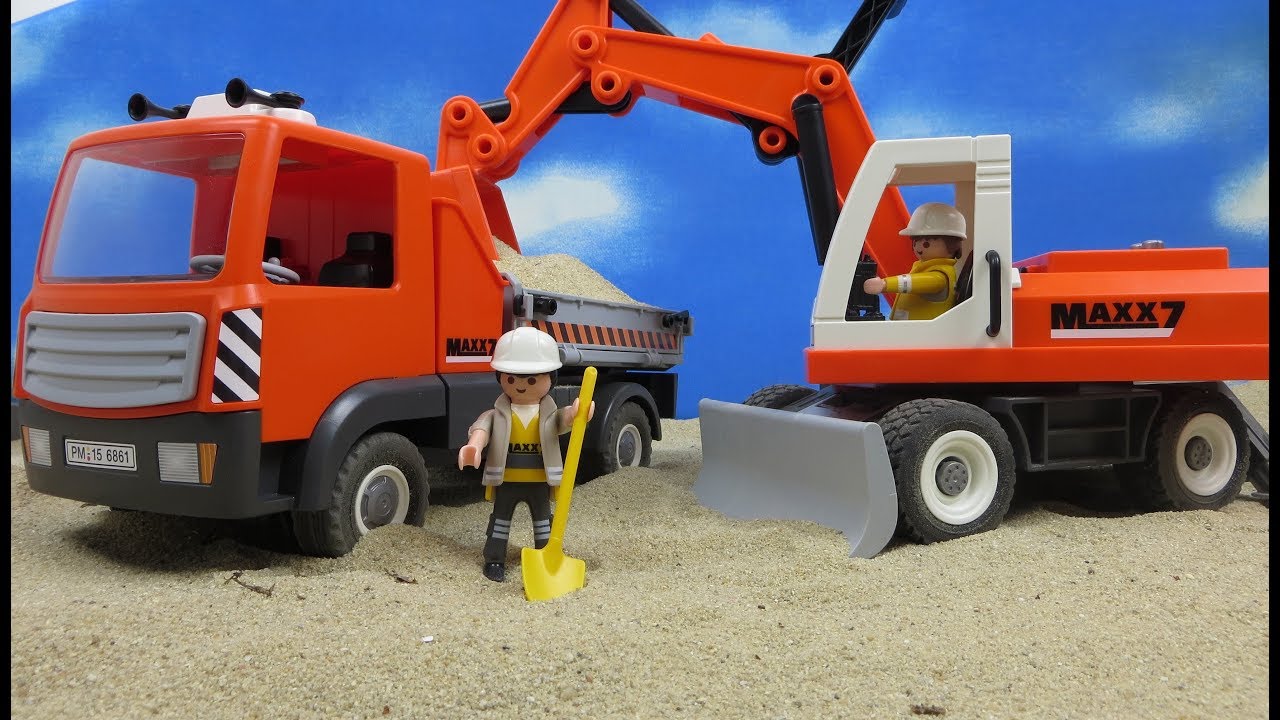 playmobil flatbed truck