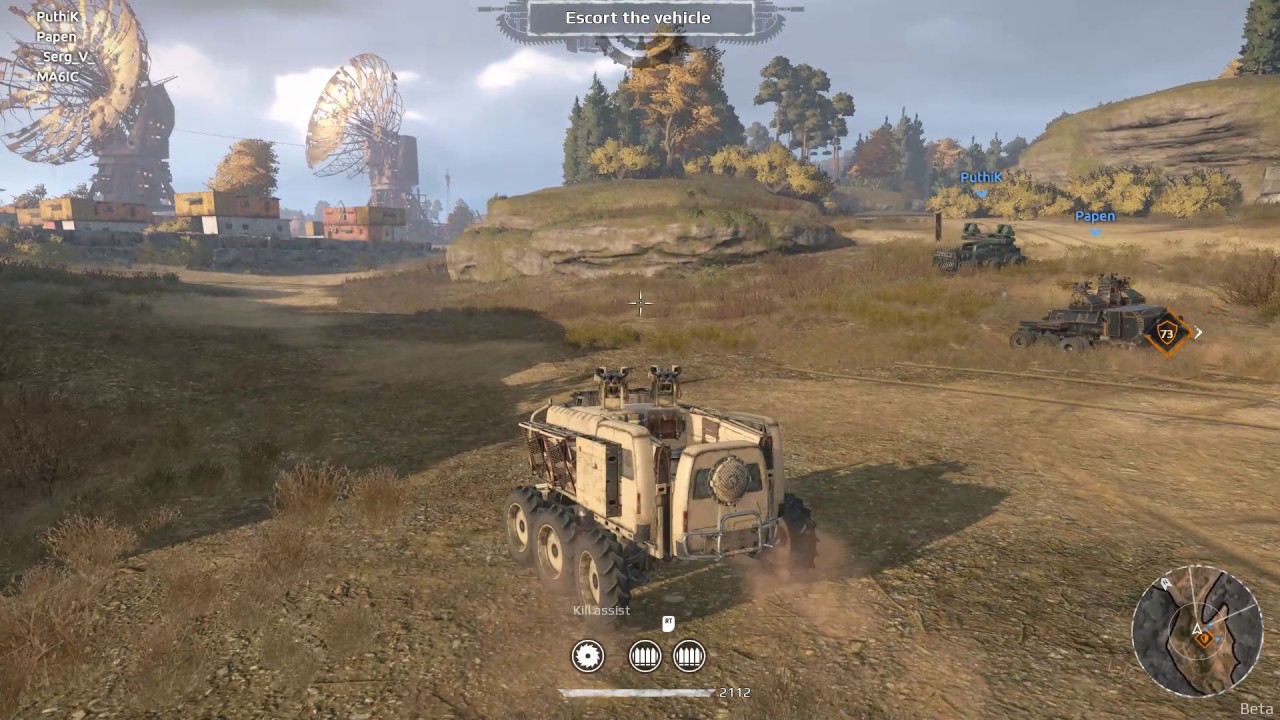 Crossout tryb PvE Convoy mapa Eastern Array poziom Medium