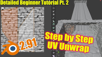 Part 02 : Step by Step UV Unwrap | Blender 2.91 Fireplace Beginner Tutorial