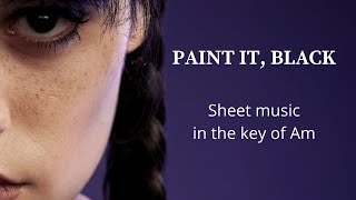 Paint it, Black | Sheet Music in A minor (Bass Clef)