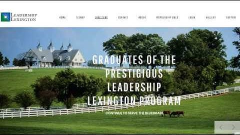 Leadership Lexington Alumni Association Website Video