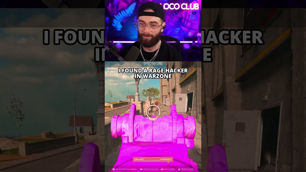 HE WAS RAGE HACKING IN WARZONE 