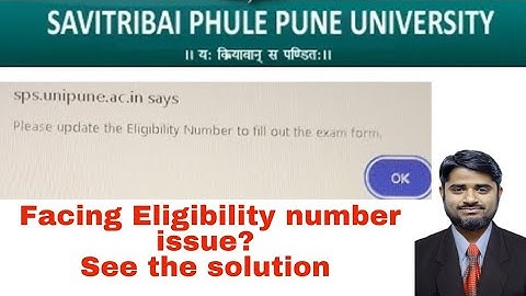 How to Update Eligibility Number in SPPU Profile? & How to Fill Exam Form | Ultimate Guide